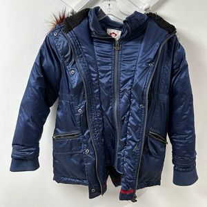 Girls puffer coat size 10